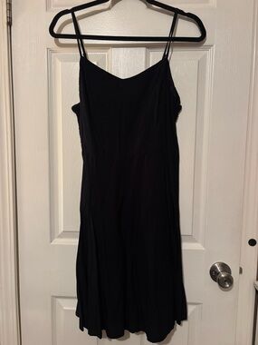 Old Navy Black Spaghetti Strap Slip Dress